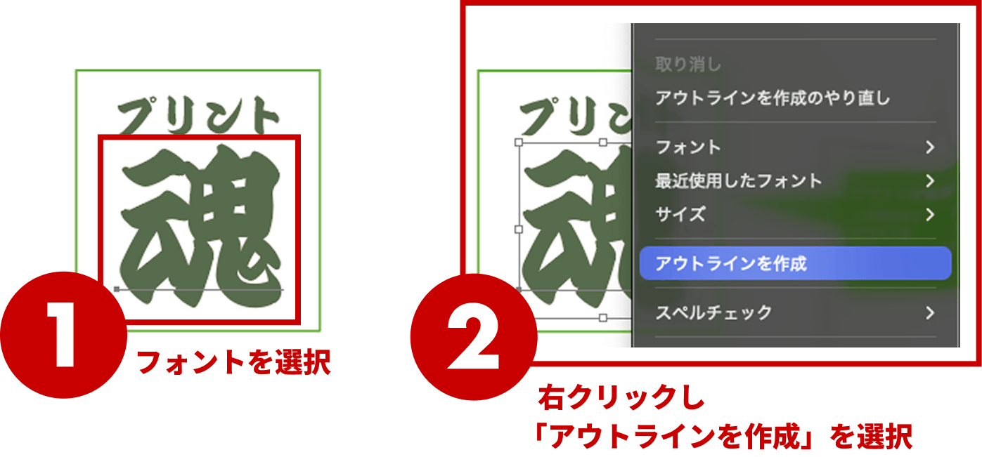 アウトライン化の手順