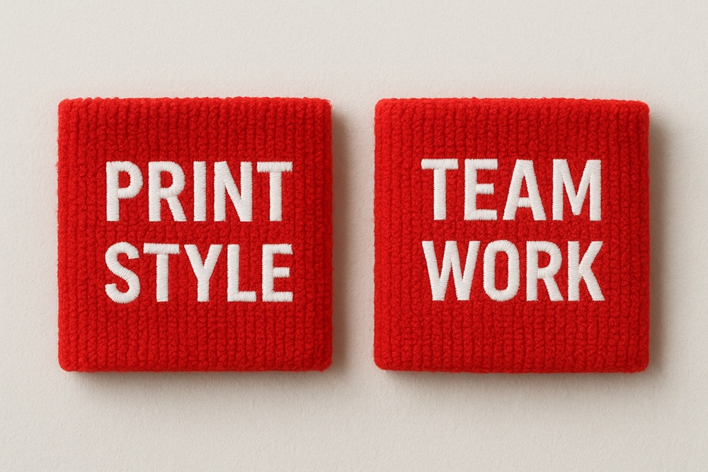 ネーム刺繍入りリストバンド