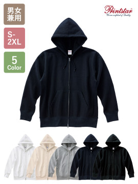 12.0オンス 裏起毛ヘビージップパーカー